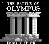 The Battle of Olympus — Title screen