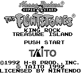 The Flintstones - King Rock Treasure Island — Title screen