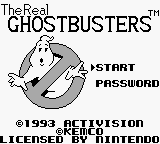 The Real Ghostbusters — Title screen