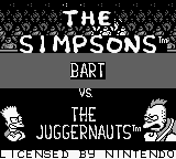 The Simpsons : Bart vs. the Juggernauts — Title screen