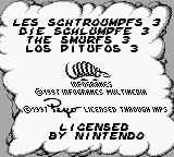 The Smurfs Nightmare — Title screen