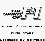 The Spirit of F-1 — Title screen
