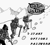 Tintin In Tibet — Title screen