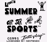 Track Meet : Mezase! Barcelona — Title screen