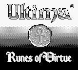 Ultima : Runes of Virtue — Title screen