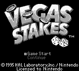 Vegas Stakes — Title screen