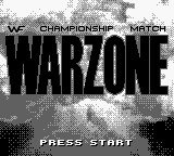 WWF War Zone — Title screen