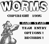 Worms — Title screen