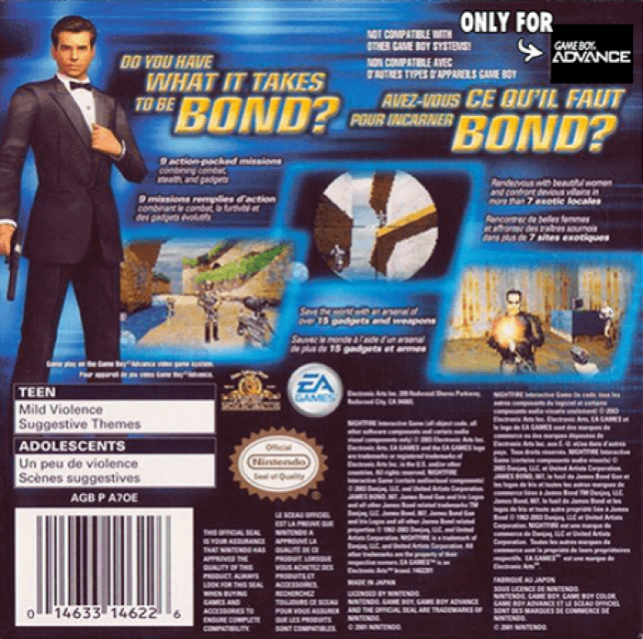 007 : Nightfire — Box back