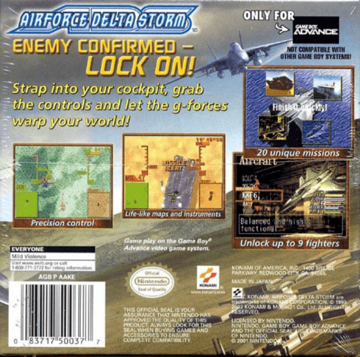 AirForce Delta Storm — Box back
