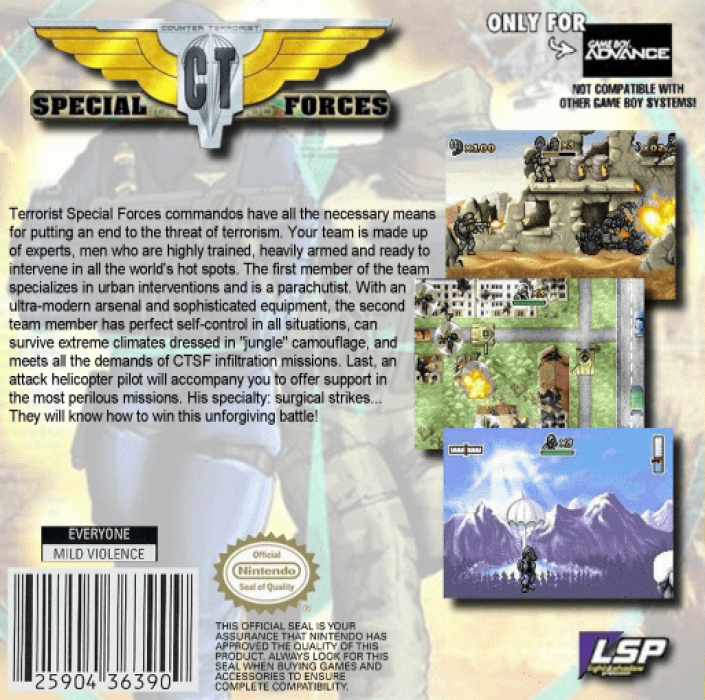 CT Special Forces — Box back