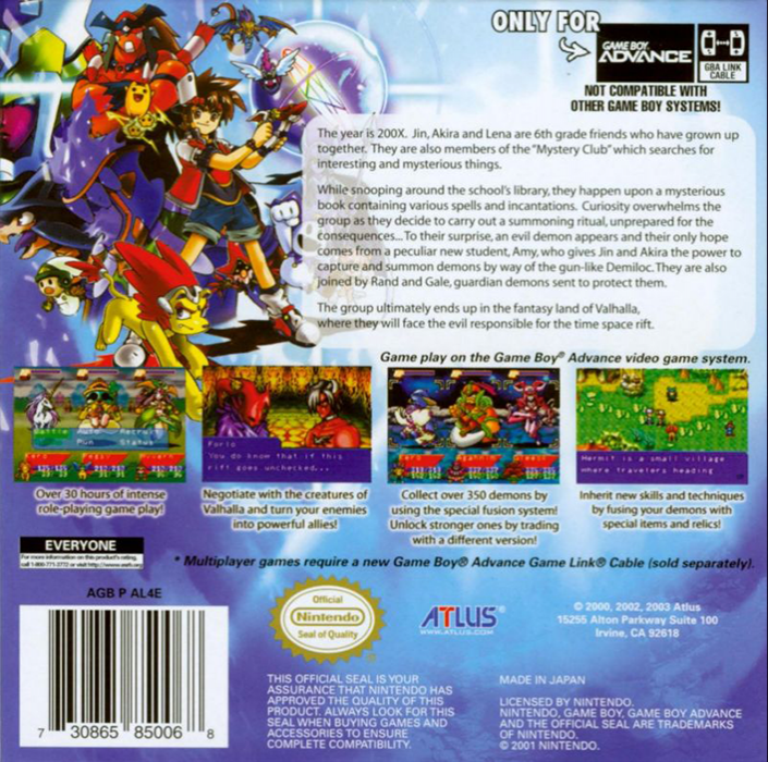 DemiKids : Light Version — Box back