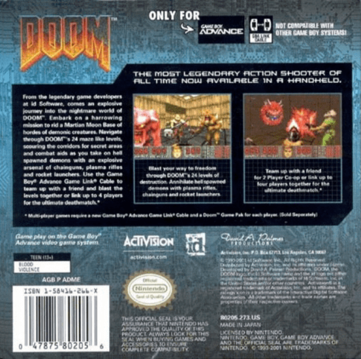Doom — Box back