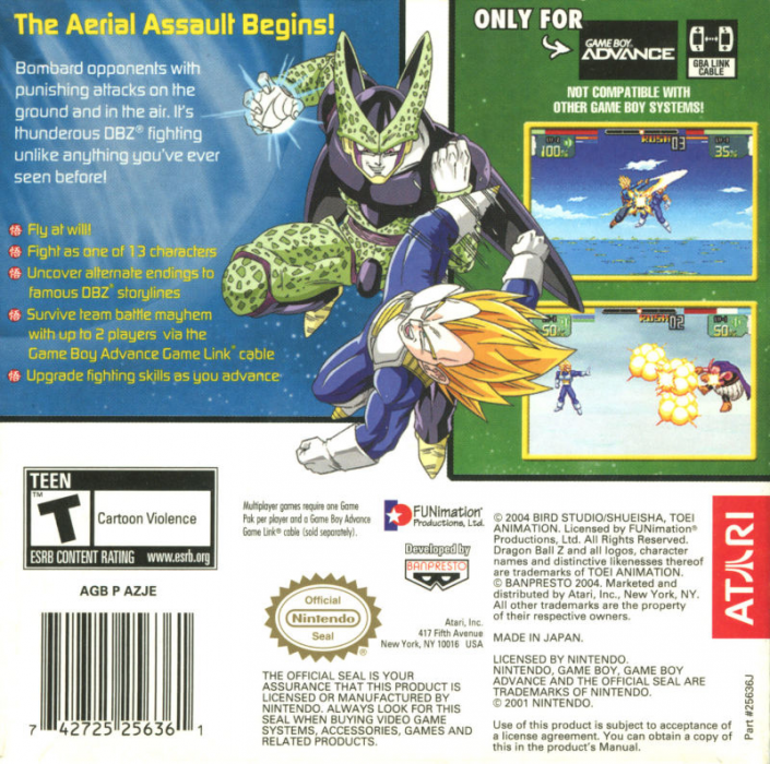 Dragon Ball Z : Supersonic Warriors — Box back