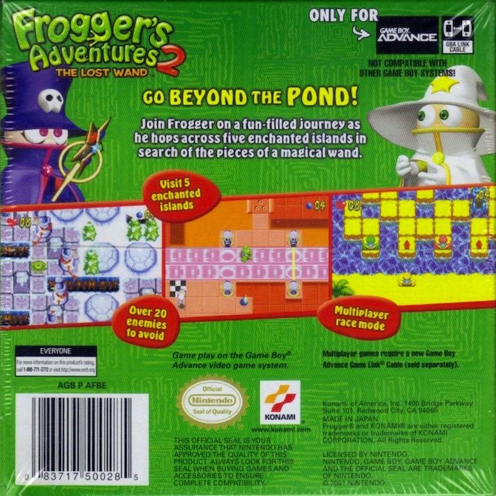 Frogger's Adventures 2 : The Lost Wand — Box back