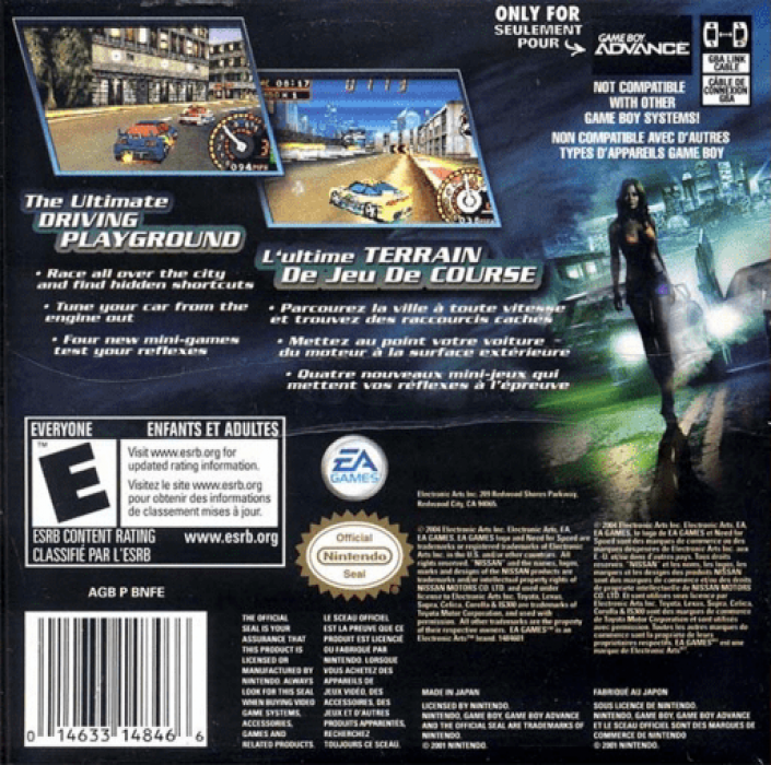 Need for Speed : Underground 2 — Box back