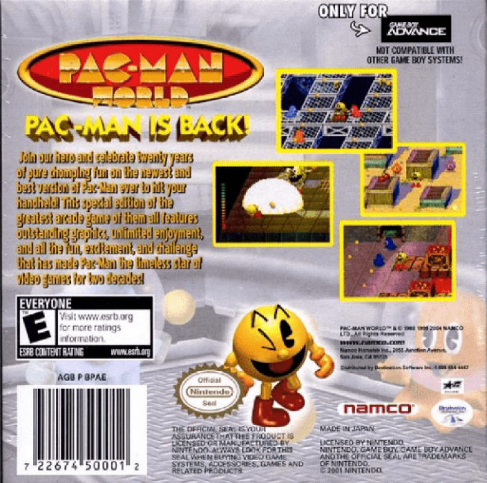 Pac-Man World — Box back