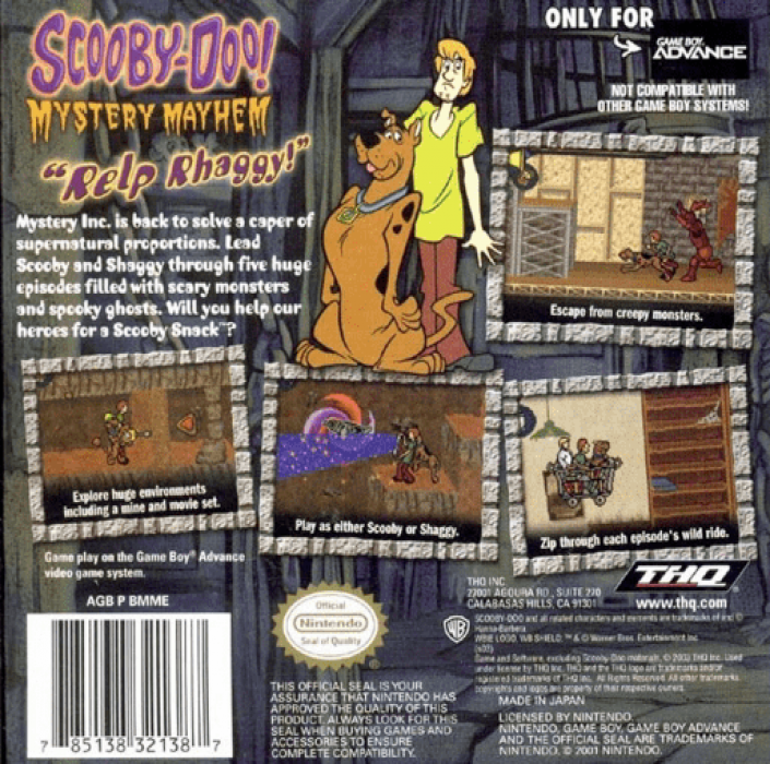 Scooby-Doo! : Mystery Mayhem — Box back