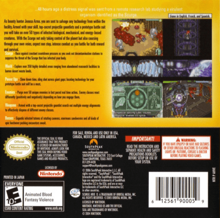Scurge : Hive — Box back