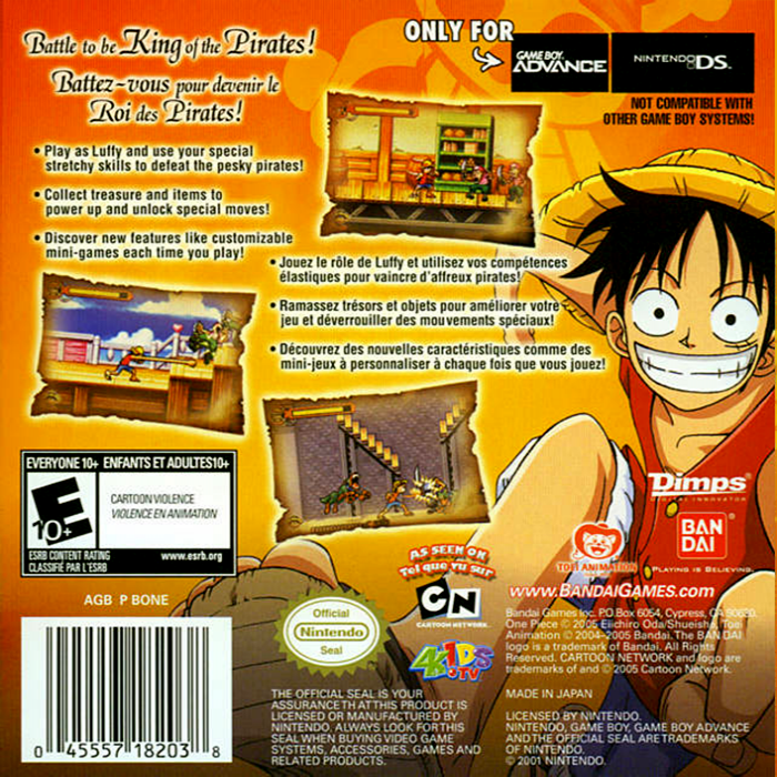 Shonen Jump's One Piece — Box back