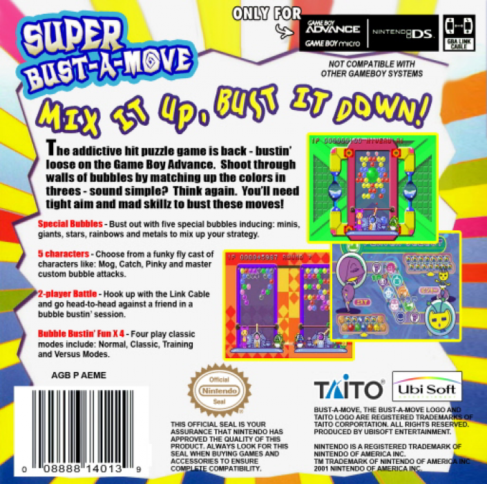 Super Bust-A-Move — Box back