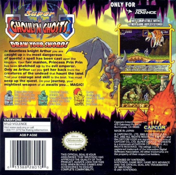 Super Ghouls'n Ghosts — Box back