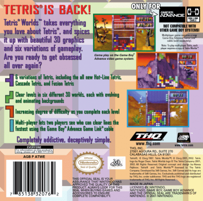 Tetris Worlds — Box back