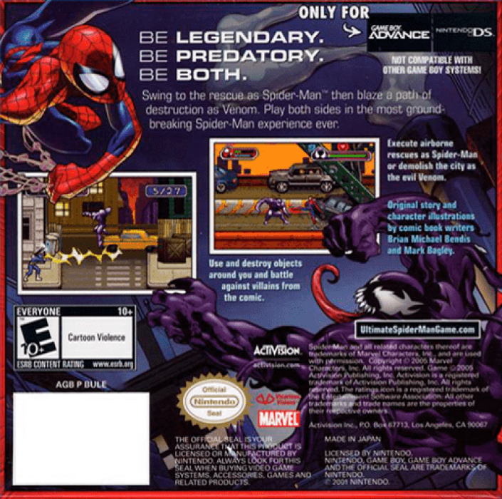 Ultimate Spider-Man — Box back