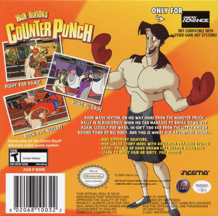 Wade Hixton's Counter Punch — Box back