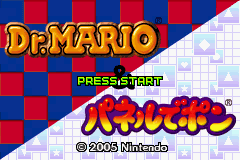 2 Games in 1 : Dr. Mario + Puzzle League — Title screen