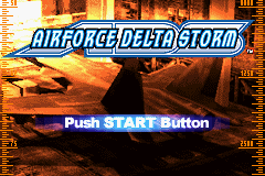AirForce Delta Storm — Title screen