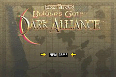 Baldur's Gate : Dark Alliance — Title screen