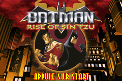 Batman : Rise of Sin Tzu — Title screen