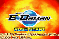 Battle B-Daman — Title screen