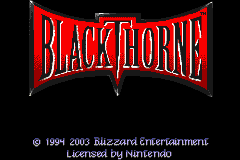 Blackthorne — Title screen