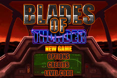 Blades of Thunder — Title screen