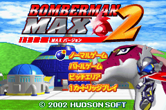 Bomberman Max 2 : Red Advance — Title screen