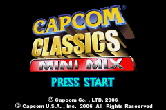 Capcom Classics Mini Mix — Title screen