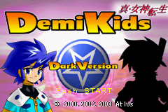 DemiKids : Dark Version — Title screen