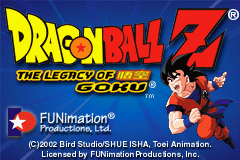 Dragon Ball Z : The Legacy of Goku — Title screen