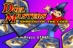 Duel Masters : Shadow of the Code — Title screen