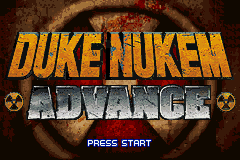 Duke Nukem Advance — Title screen