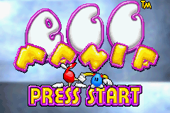 Egg Mania — Title screen