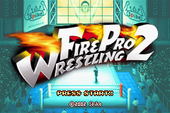 Fire Pro Wrestling 2 — Title screen