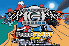 Gadget Racers — Title screen