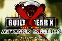 Guilty Gear X : Advance Edition — Title screen