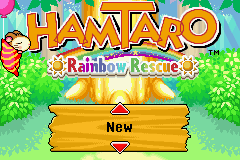 Hamtaro : Rainbow Rescue — Title screen