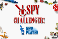 I Spy Challenger! — Title screen