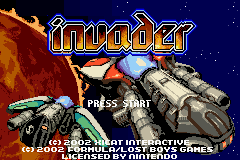 Invader — Title screen