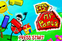 It's Mr. Pants — Title screen